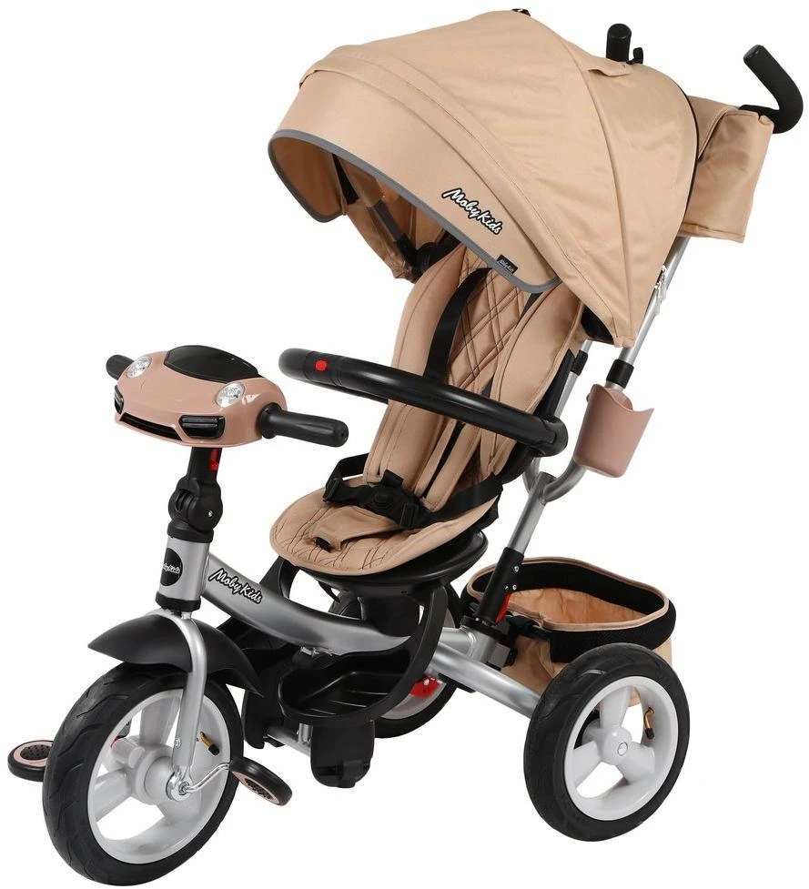 Велосипед 3 колесный New 360° 12x10 AIR Car, бежевый. 641358
