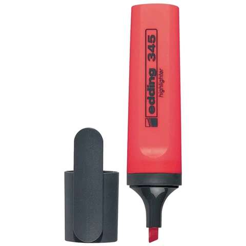 Текстмаркер EDDING "345", КРАСНЫЙ, 2-5 мм, скошенный наконечник, Текстмаркер EDDING "345", КРАСНЫЙ, 2-5 мм, скошенный наконечник,