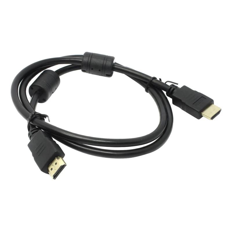 Кабель HDMI - HDMI, М/М, 1 м, v1.4, фер, 5bites, чер, APC-014-010