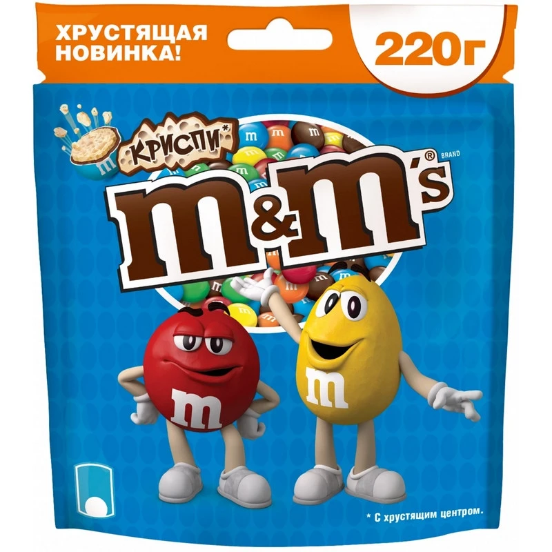 Конфеты Драже M&M`s криспи 220г Конфеты Драже M&M`s криспи 220г