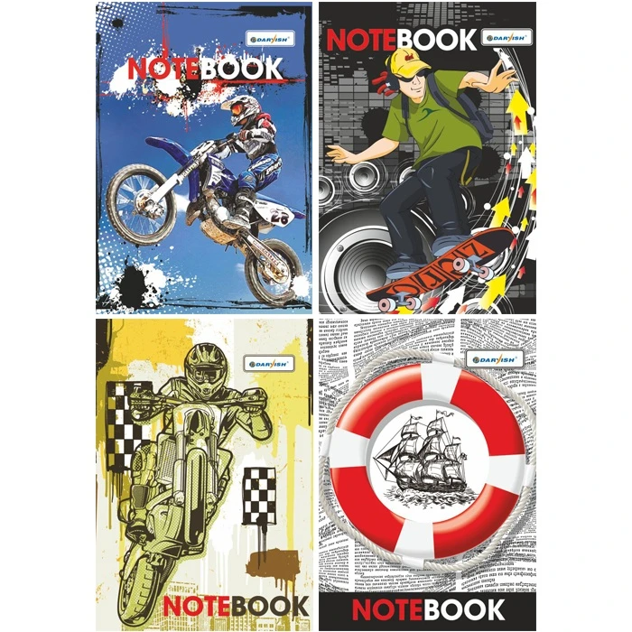 Блокнот 10*14см 60л "Мальчикам" на гребне Блокнот 10*14см 60л "Мальчикам" на гребне