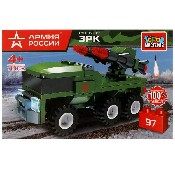 АРМИЯ РОССИИ конструктор зрк, 97 дет. Город мастеров АРМИЯ РОССИИ конструктор зрк, 97 дет. Город мастеров