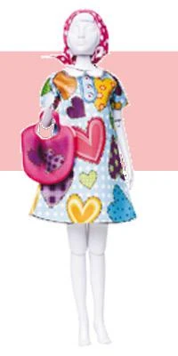 "DressYourDoll"   Одежда для кукол  №2 S212-0307 Twiggy Hearts