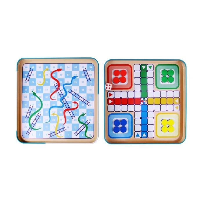 Игра магнитная в жестяной коробочке «Шашки. Китайские шашки»