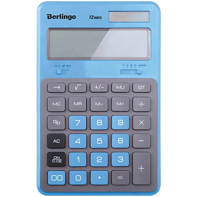 Калькулятор настольный Berlingo "Hyper", 12 разр., двойное питание,