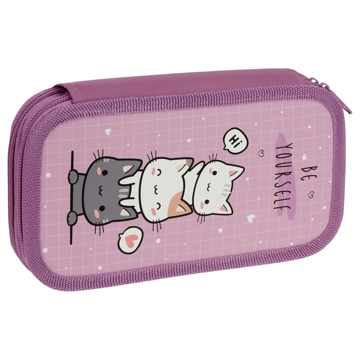 Пенал 2 отделения, 190*110 ArtSpace "Be yourself", ламинированный