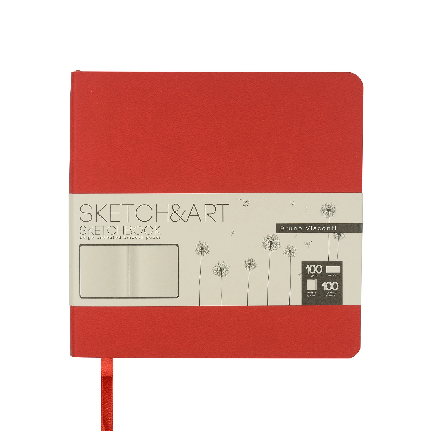 SKETCHBOOK SKETCH&ART BV, ORIGINAL,145х145 мм, 100 л., БЕЖЕВЫЙ 100 гр. В МЯГКОМ