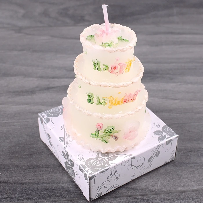 Свеча декоративная парафиновая "Тортик" h5.5см Свеча декоративная парафиновая "Тортик" h5.5см