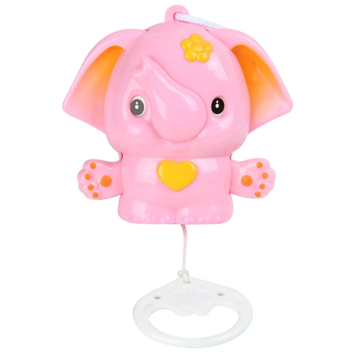Подвеска музыкальная  "Слоненок". 73919/розовый