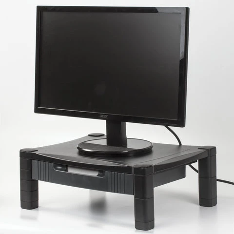 Подставка для принтера или монитора BRAUBERG, с 1 полкой и 1 ящиком, 430х340х164