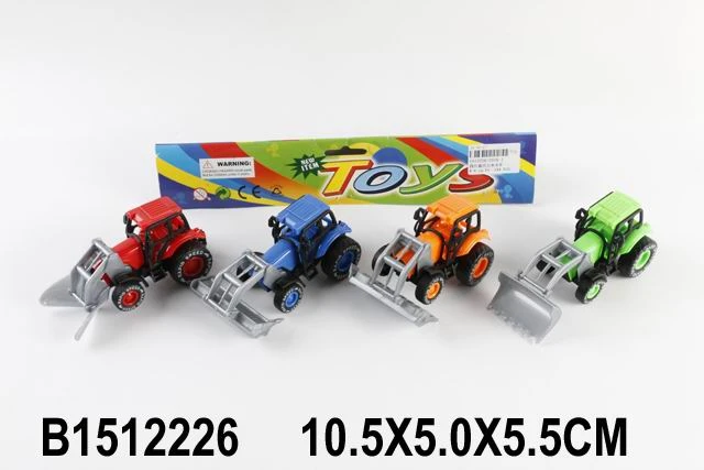 Транспорт инерционный 10,5см "Трактор" (4 цвета микс) (Арт. 1512226)