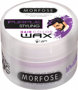 MORFOSE Color Hair Wax Воск для волос Цветной (Фиолетовый), 100 мл/48 шт