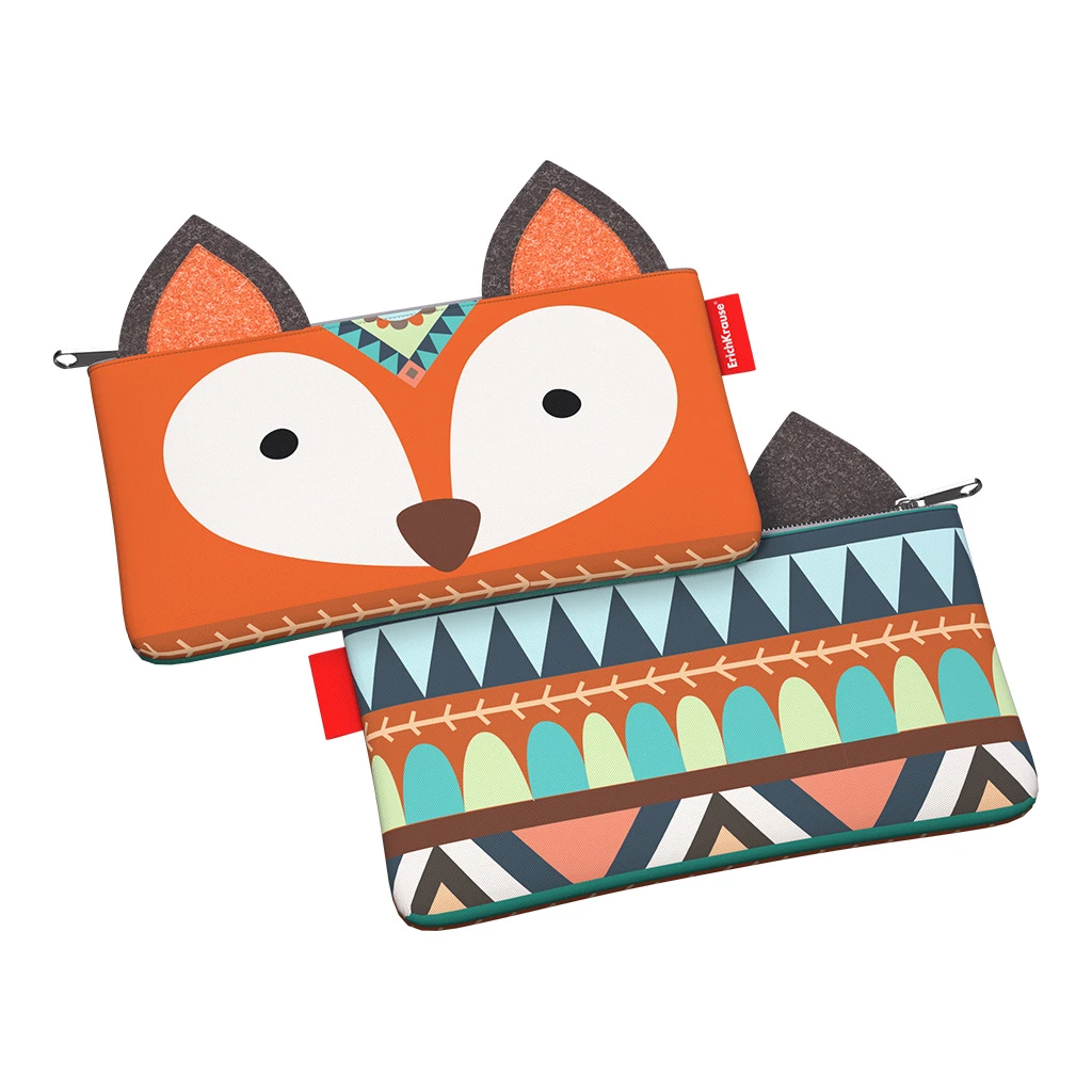Пенал конверт ErichKrause® Animals 220x120мм Mimi Fox Пенал конверт ErichKrause® Animals 220x120мм Mimi Fox