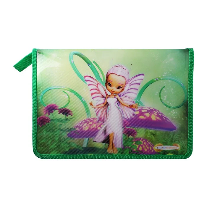 Папка для тетрадей А4 на молнии с рисунком "Фея" "Darvish"