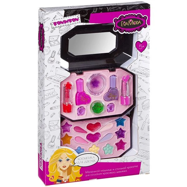 Набор детской декор. косметики Bondibon Eva Moda, BOX 37,5*23*4,5 см-