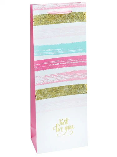 Dream cards Пакет подарочный с мат.лам. и глиттером 12,8х36х8,4см Для тебя,