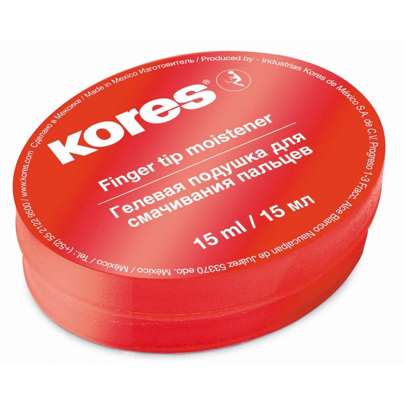 Подушка для смачивания пальцев гелевая KORES 15мл '32616 штр. 9023800326102, Подушка для смачивания пальцев гелевая KORES 15мл '32616 штр. 9023800326102,