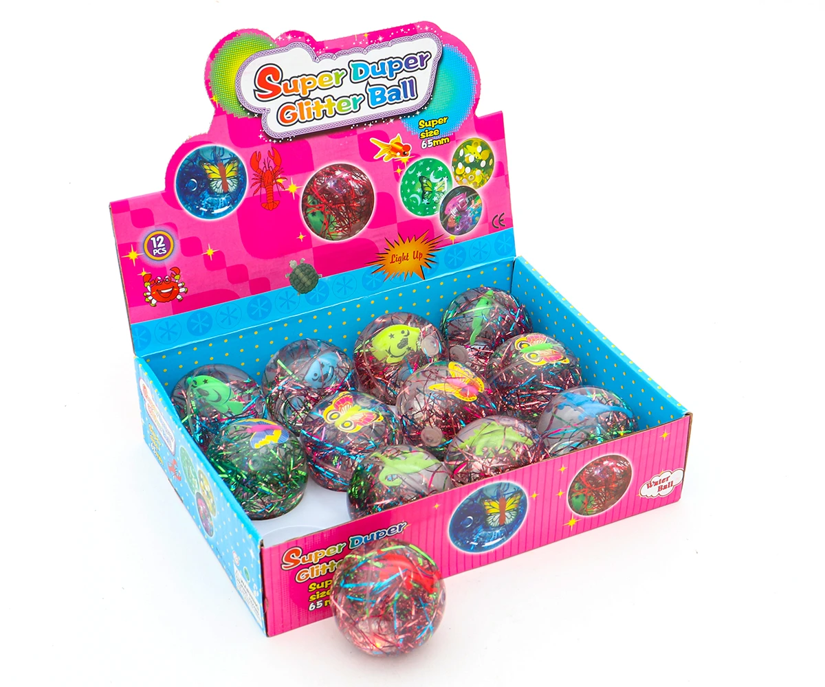Мяч световой 6,5 см "БЛЕСК" (12 шт. в шоу-боксе) (арт. T146)