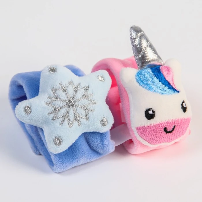 Подарочный набор: погремушки на ножки и ручки «Аксессуары принцессы», новогодняя