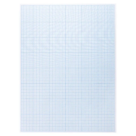Бумага масштабно-координатная (миллиметровая) ПЛОТНАЯ папка А3 голубая 20 листов