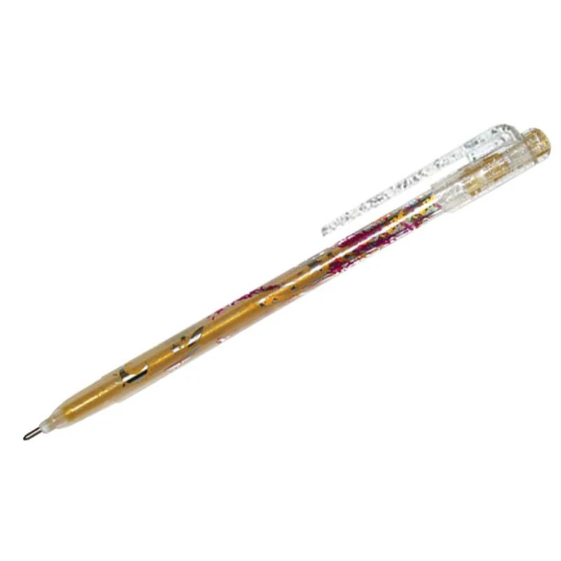 Ручка гелевая "Люрекс" золото, 1мм: MTJ-500GLS(D) штр.:  8803654001940