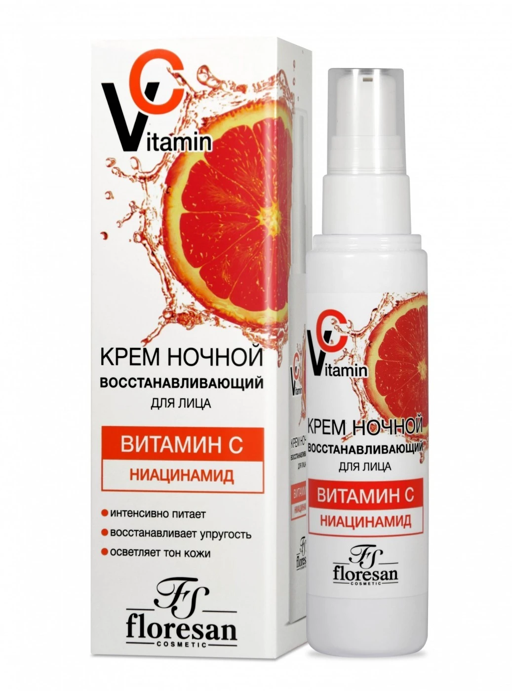 Floresan Vitamin C Крем для лица НОЧНОЙ, 75мл, арт.Ф-671
