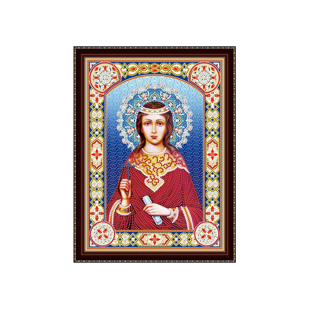 Алмазная мозаика 30х40 см с подр. c част. зап. (блест) Икона Святая Мученица