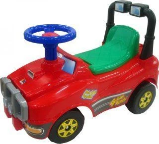 Машина-каталка Джип с гудком (красный) 62857