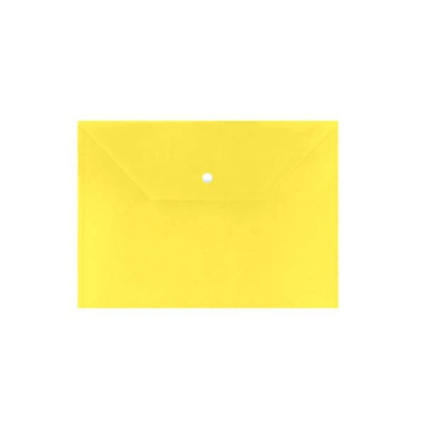 Пласт. конверты inФОРМАТ А4 непрозрачный желтый  пластик 150мкм на кнопке: