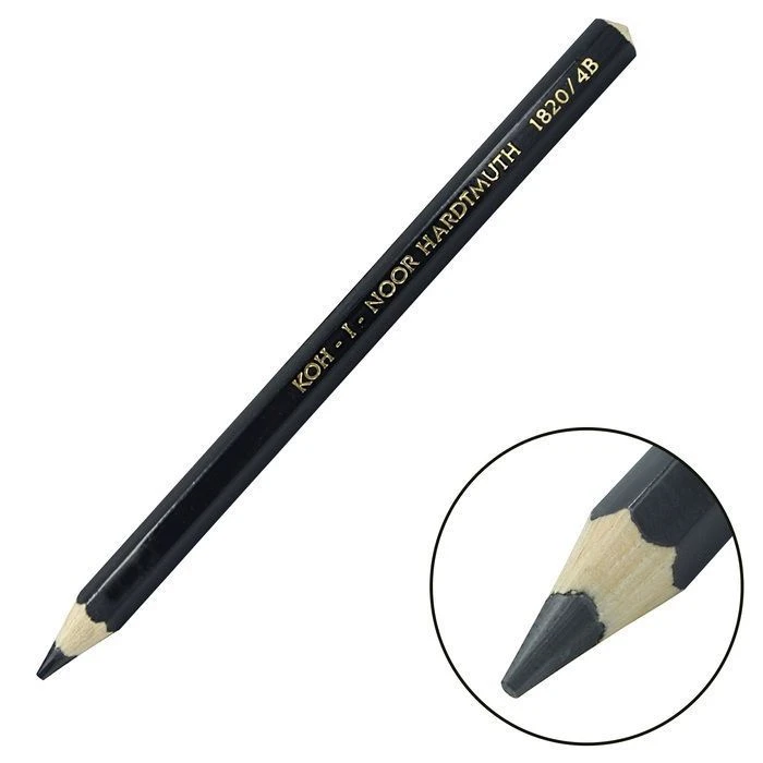 Карандаш чернографитный Koh-I-Noor jumbo 1820 4В