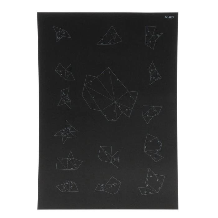 Полигональный конструктор «Медведь», 10 листов