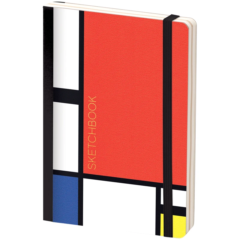 Скетчбук - альбом для рисования 80л. B6 "Mondrian", 100г/м2, тв.обл,