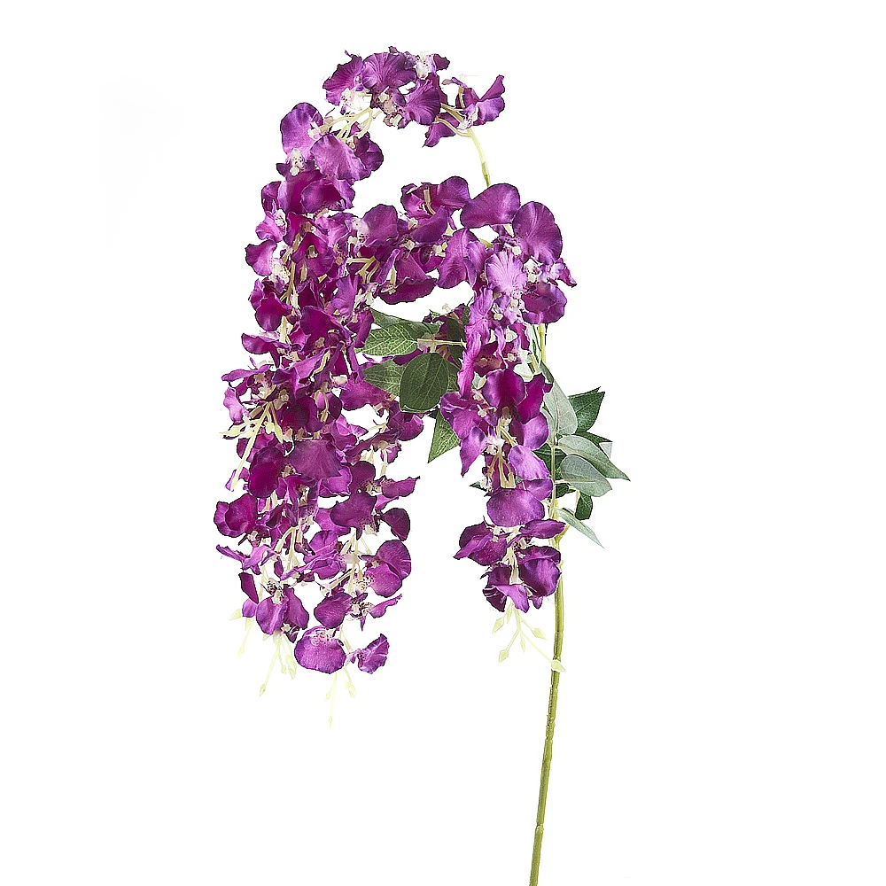 Цветок искусственный (на ножке) "Онцидиум фиолетовый" h=110см.