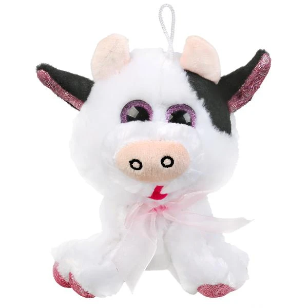 Игрушка мягкая корова с бантиком, 18см, без чипа, в пакете Игрушка мягкая корова с бантиком, 18см, без чипа, в пакете