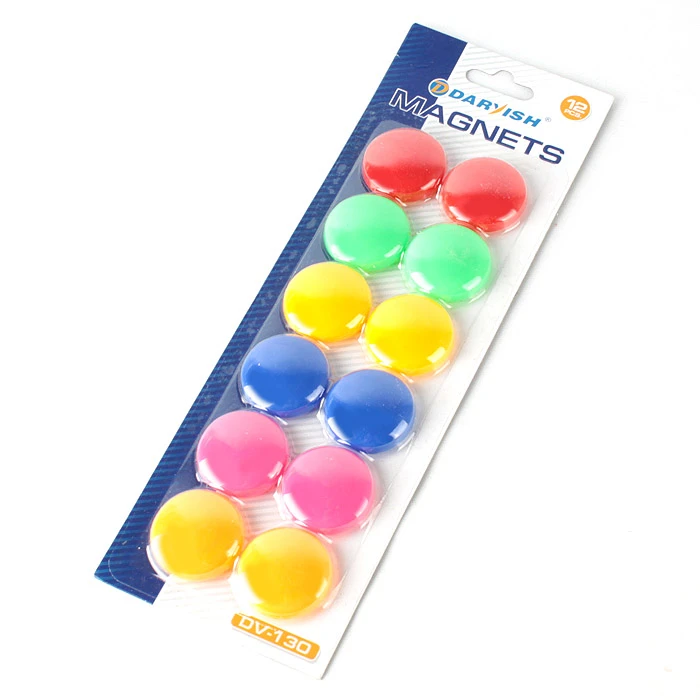 Магниты для доски d=3cм "Darvish" 12шт/уп