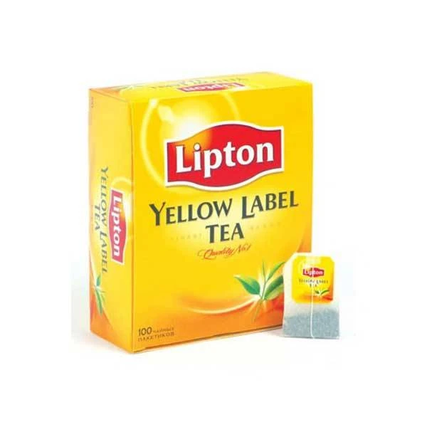 Чай LIPTON YELLOW LABEL черный 100 пак., 63257
