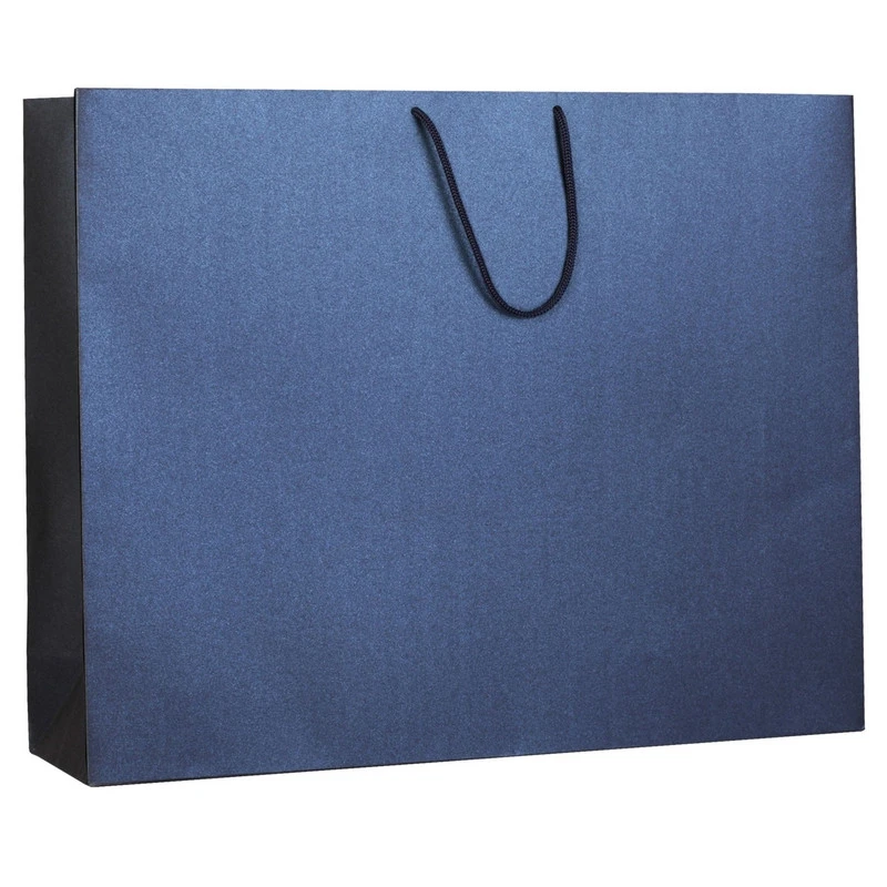 Пакет подарочный "Блеск", большой, синий арт.5868.40
