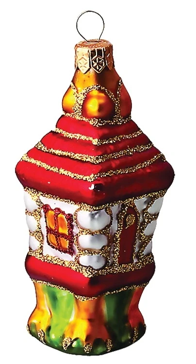 Ёлочное украшение "Домик сказочный", в подарочной упаковке, h-11см,