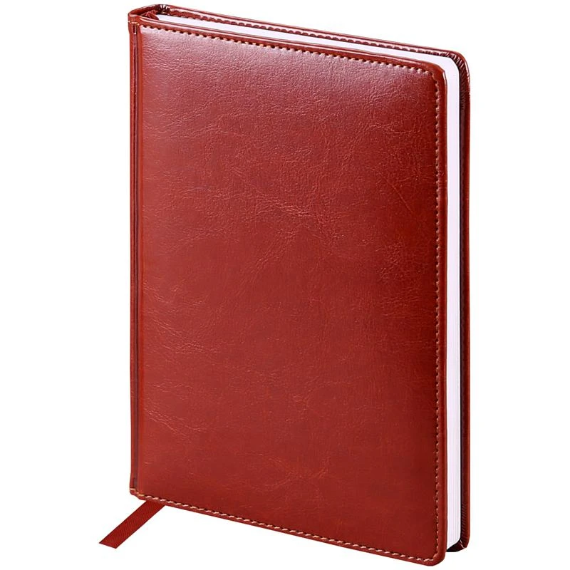 Ежедневник недатированный, A5, 136л., кожзам, "Nebraska", коричневый