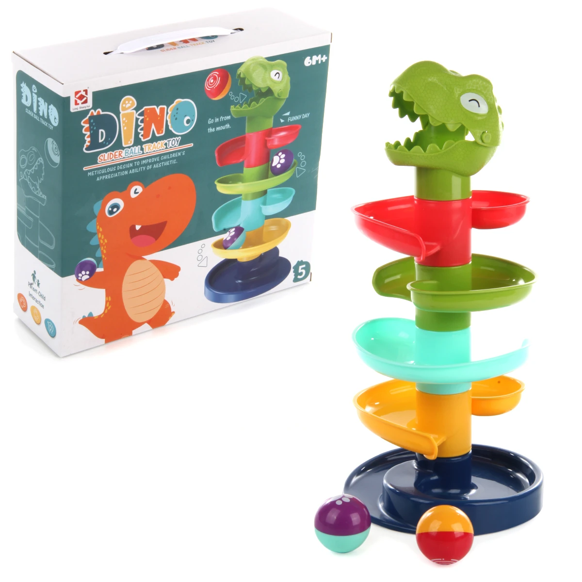 Игровой развивающий центр "Дино-горка", 28х9х26, коробка Игровой развивающий центр "Дино-горка", 28х9х26, коробка