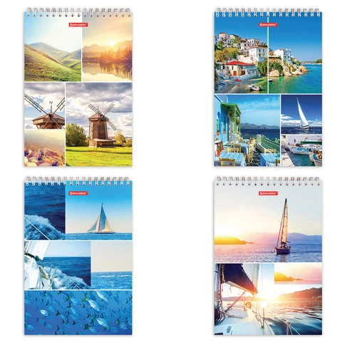 Блокнот БОЛЬШОЙ ФОРМАТ (200х290 мм) А4, 80 л., гребень, картон, жесткая