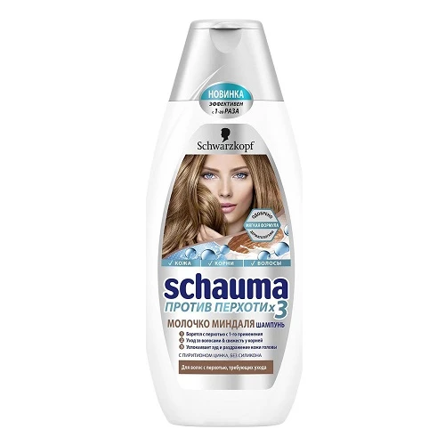 Шампунь Schauma Против перхоти, молочко миндаля, 380 мл
