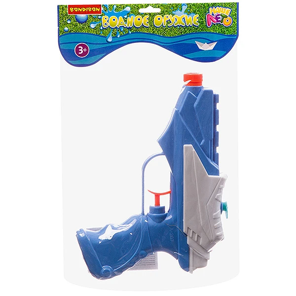 Водный пистолет Bondibon "Наше Лето", РАС 16,5х23,5х3 см, 4 вида,