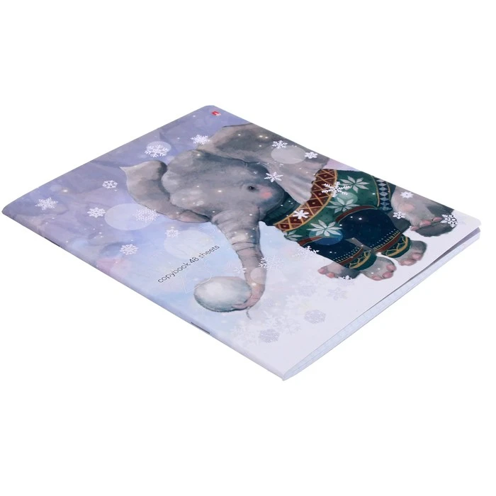 Тетрадь 48 листов в клетку "Зимние зарисовки", обложка мелованный