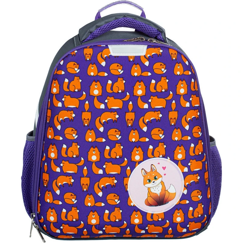 Ранец №1School Basic   Лисички, 2 отд., ортопед. cпинка