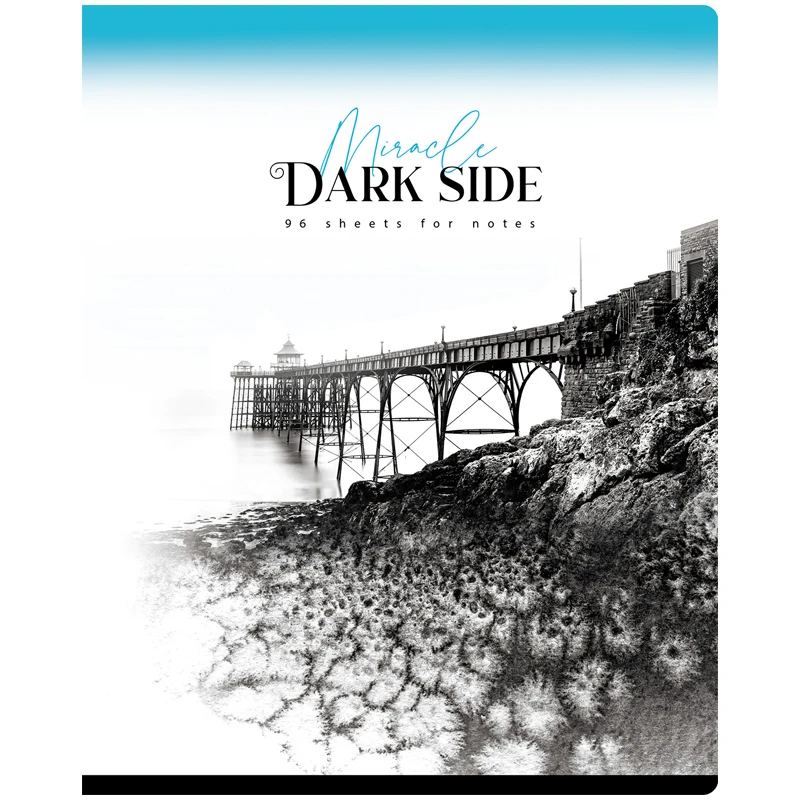 Тетрадь 96л., А5, клетка BG "Dark miracle", выб. лак