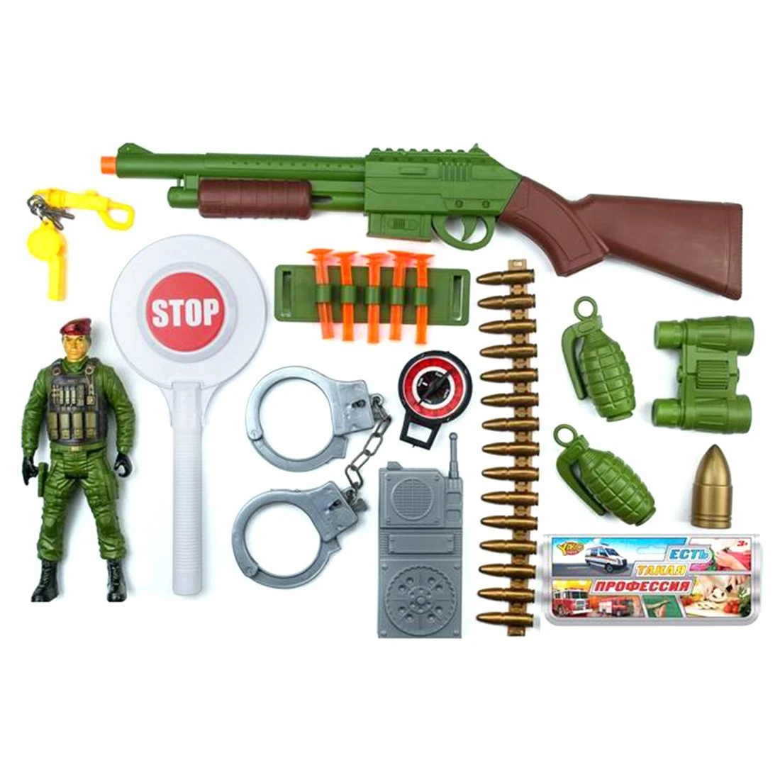 Игровой набор Военный, в комплекте: предметов 18шт.