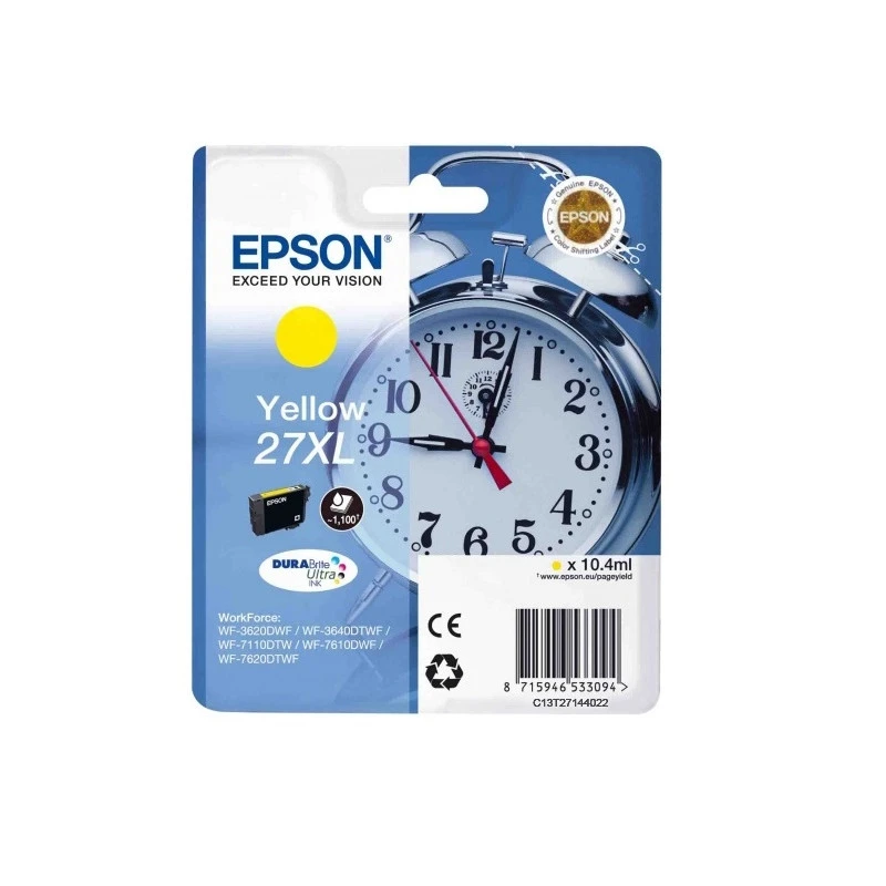 Картридж струйный Epson C13T27144022 жел. пов.емк. для WF 7110/7620