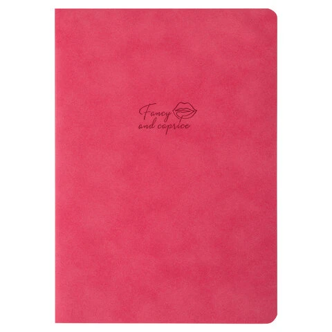 Тетрадь 48 л. в клетку обложка кожзам под замшу, сшивка, A5 (147х210мм), Тетрадь 48 л. в клетку обложка кожзам под замшу, сшивка, A5 (147х210мм),