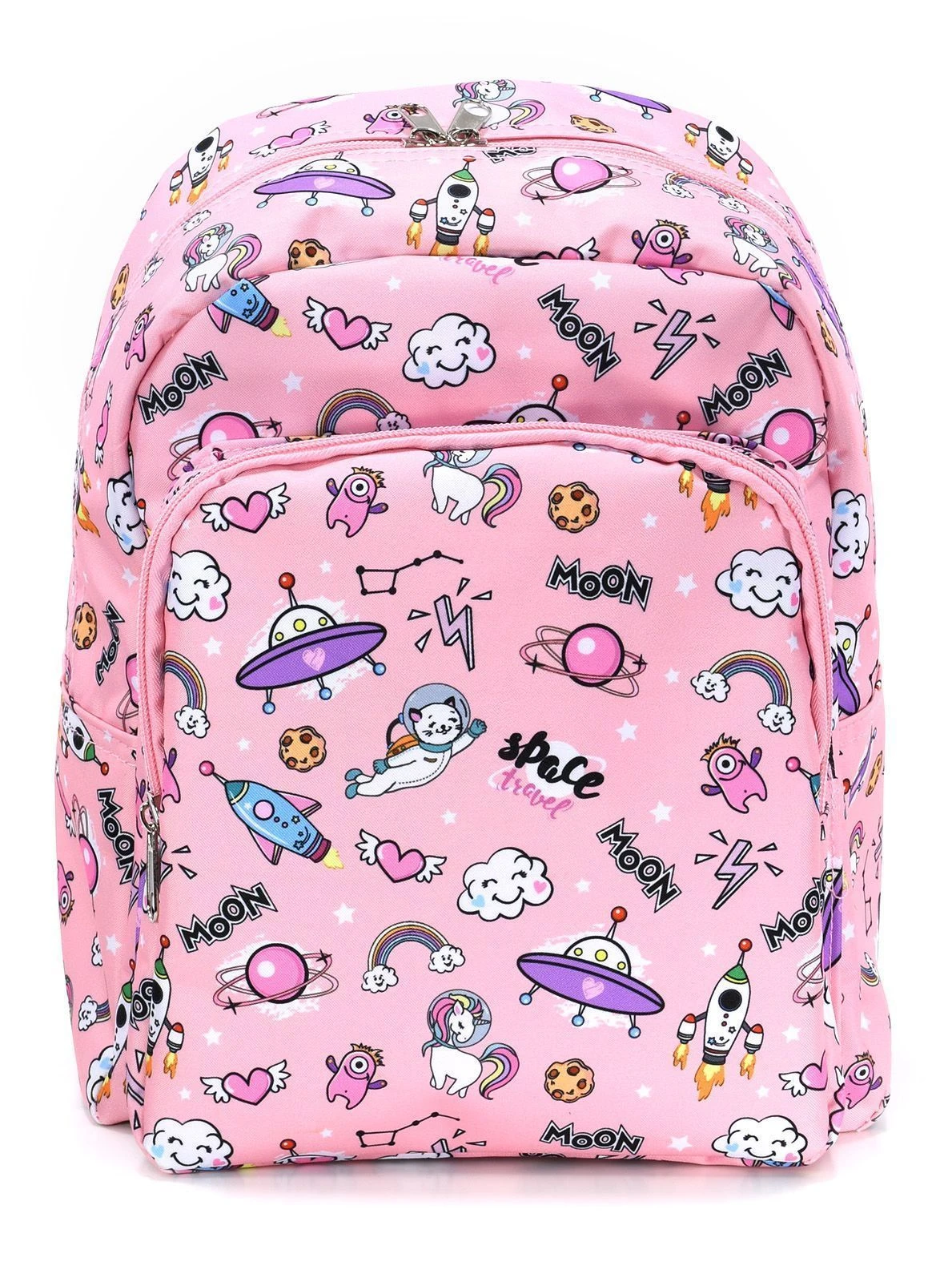 Рюкзак Creativiki КОСМИЧЕСКИЕ КОТИКИ 30х24х12 см для девочек